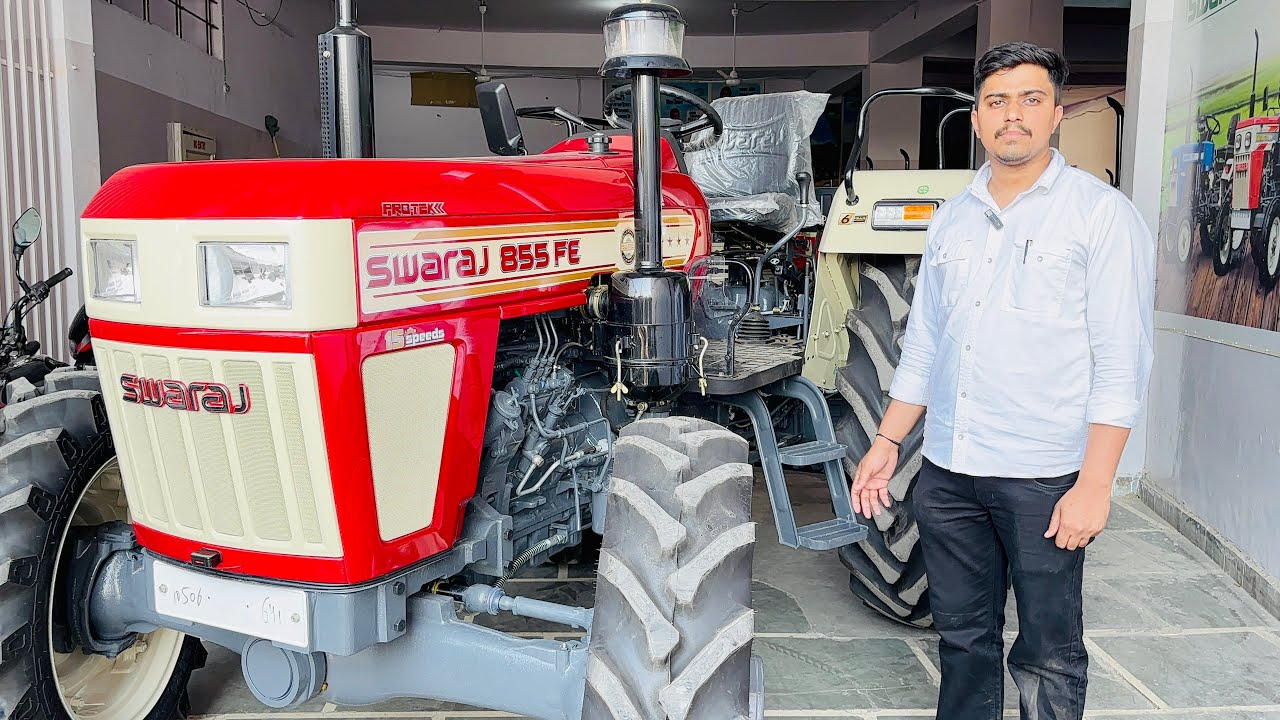 हरियाणा में 🚀 Protek Launch Swaraj 855 Flat Platform 15 स्पीड 6⚙️ Gear Reduction Advance Technology 