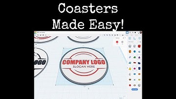 TinkerCAD Tips! Coasters Made Easy!                   #tinkercad #caddesign #3dprintable #3dprinting