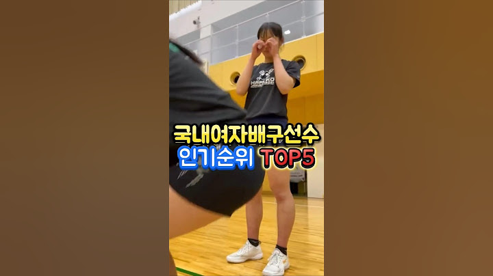 국내여자 배구선수 인기순위 TOP5