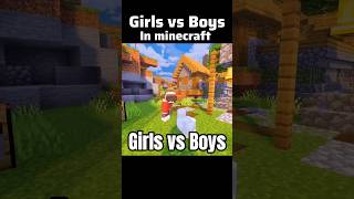 Girls vs Boys in Minecraft: Expectation vs Reality! 😂🔥 #shorts #minecraft