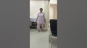 Four days after partial knee replacement of both knees