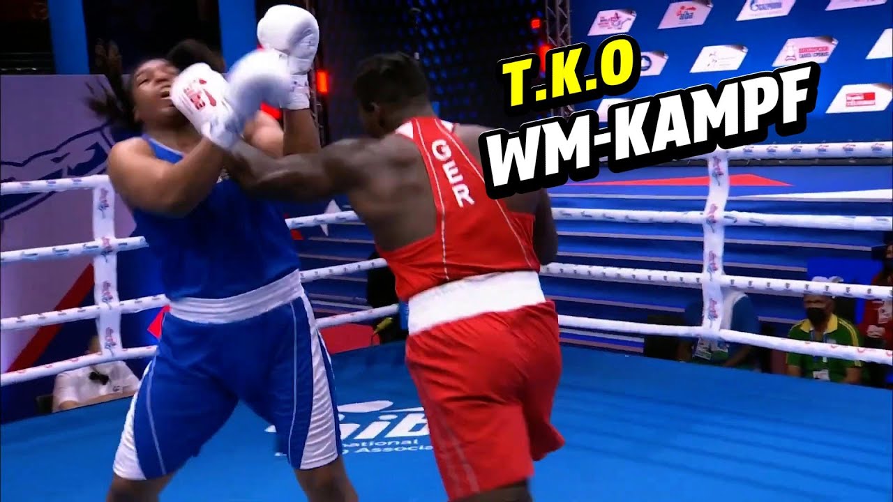 WM-KAMPF T.K.O 🥊 l Nelvie Tiafack (GER) vs Ryan Charles (LCA) l NEVBOXING