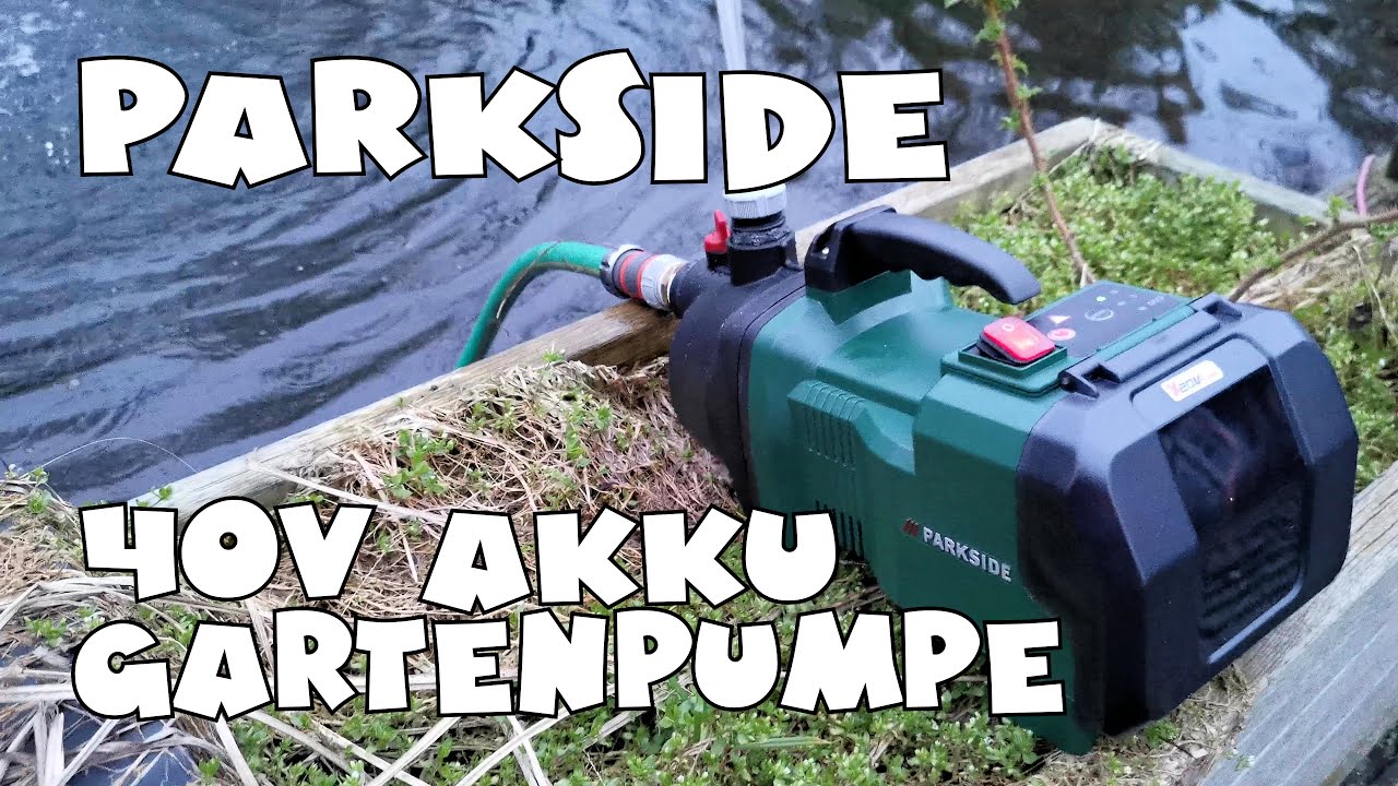 PARKSIDE® 40 V Akku-Gartenpumpe PGPA 40-Li A1 - YouTube