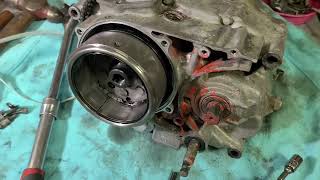 86-98 Honda XR200 Flywheel Removal.