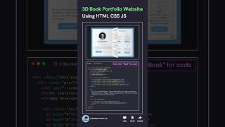 3D Book Portfolio Website 🔥☠️ #css #portfolio #website