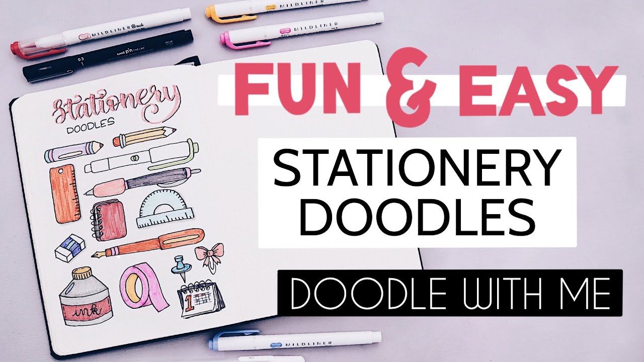 Cute Stationery Set Graphic by Okay Doodle Design Studio