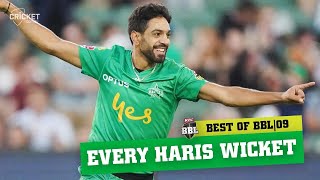 Every one of Haris Rauf's blistering wickets from maiden BBL | KFC BBL|09