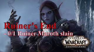 Wow Ruiner's End [ALLIANCE] [SHADOWLANDS QUEST]