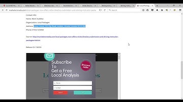 SEO Benefits of Press Releases | Local SEO and Directory Submission Package