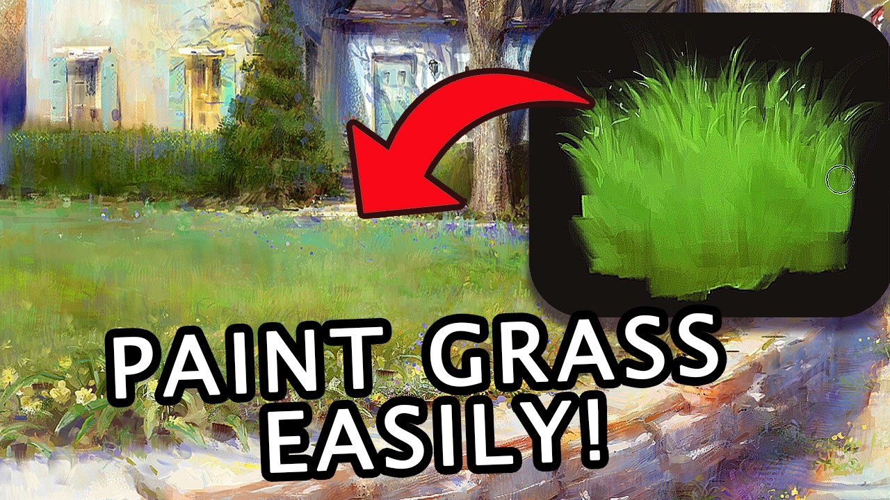Grass Is Hard To Paint? Not Anymore!, on YouTube