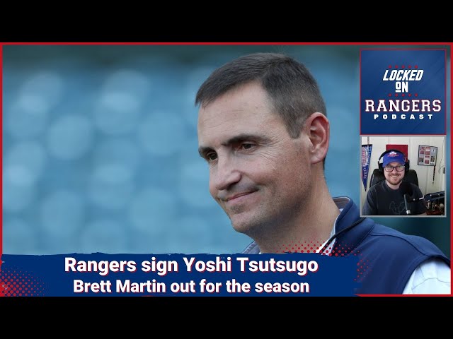 Texas Rangers sign Yoshi Tsutsugo, LHP Brett Martin out for the season with  shoulder injury 