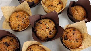 How to Make Chocolate Chip Muffins | Moist and Delicious Muffins Ready in Only 30 minutes