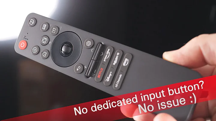 How to change the input on an LG 2025 webOS TV?