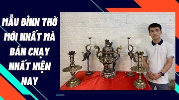 Bộ Đỉnh thờ bán chạy nhất | Bộ Đỉnh đồng hun nâu cao 60cm | Hải Đồ Đồng