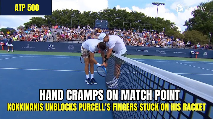 Weird match point: Max Purcell had hand cramps and his fingers were stuck on his racket | Washington