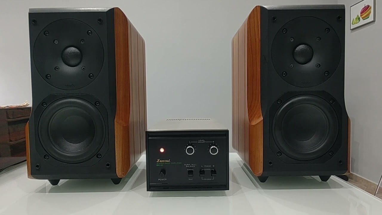 TRIO AG-202A + Sansui BA-60 オーディオ アンプ Sansui BA 60 1962 sound quality test - YouTube