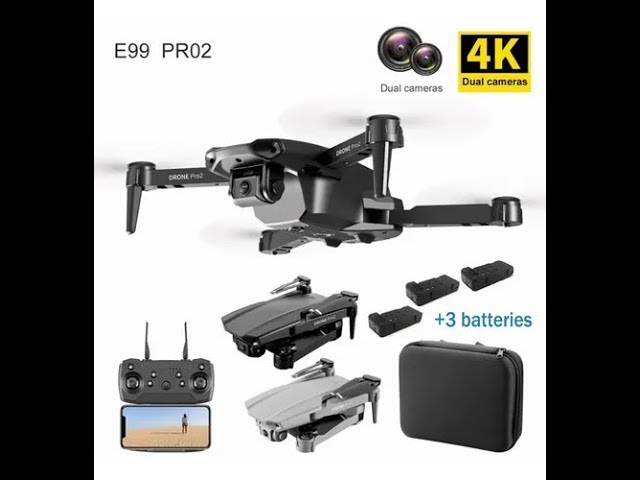 Drone E88 Pro Cámara 4k Hd Dupla Com 3 Baterías