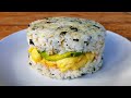 Breakfast Rice Burger | How to shape rice into a bun!