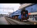 Паровоз П36-0218 с ретро-поездом и поездка вокруг Ростова