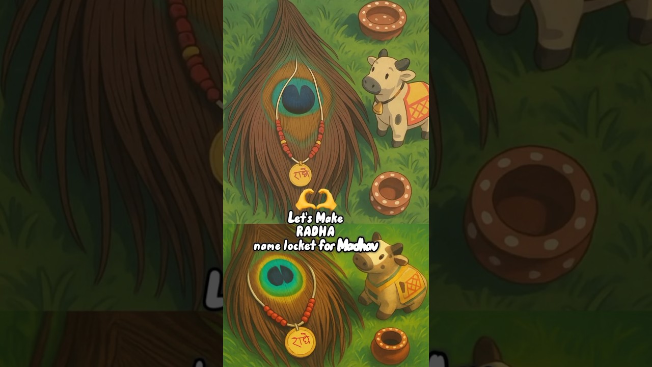 Let's Make RADHA name locket for Madhav 🥺❤️