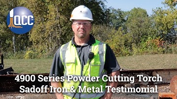 4900 Series Powder Cutting Torch Demo | Sadoff Iron & Metal Testimonial