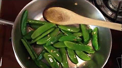 Cooking from my Garden - Easy Sugar Snap Pea Recipe