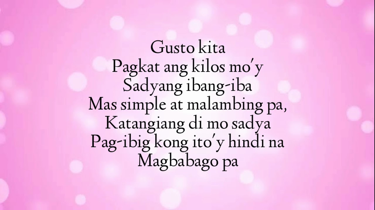 Angeline Quinto - Gusto Kita Lyrics