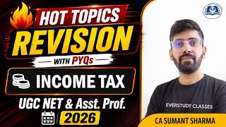 🔥Hot Revision with PYQs of Income Tax | UGC NET Commerce | MPPSC Asst. Prof. 2026