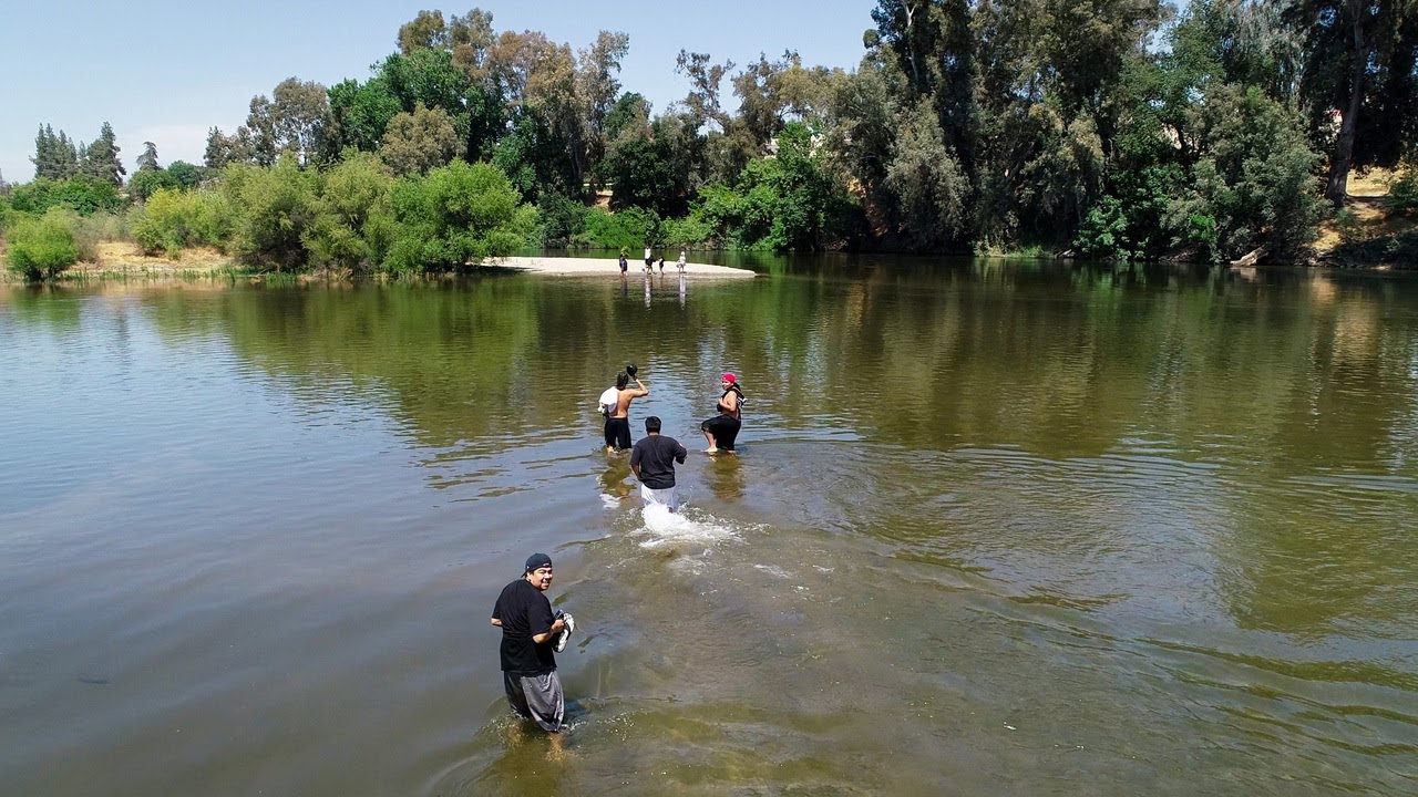 Take flight over Reedley Beach on the Kings River in this drone video