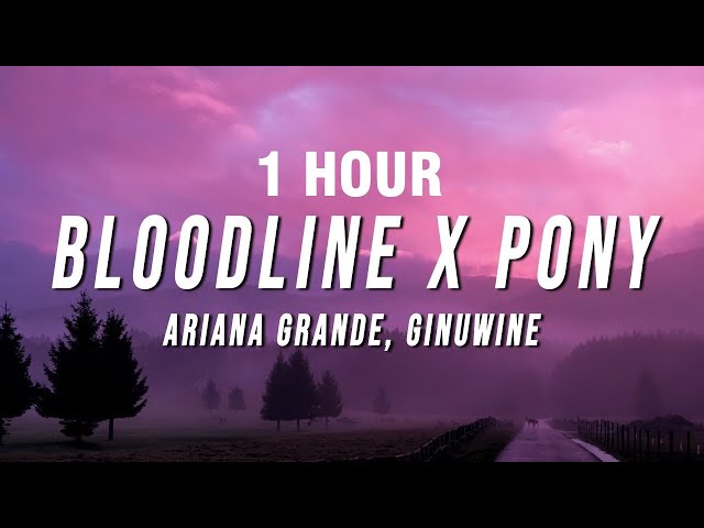 [1 HOUR] Ariana Grande, Ginuwine - Bloodline X Pony (TikTok Mashup) [Lyrics] class=