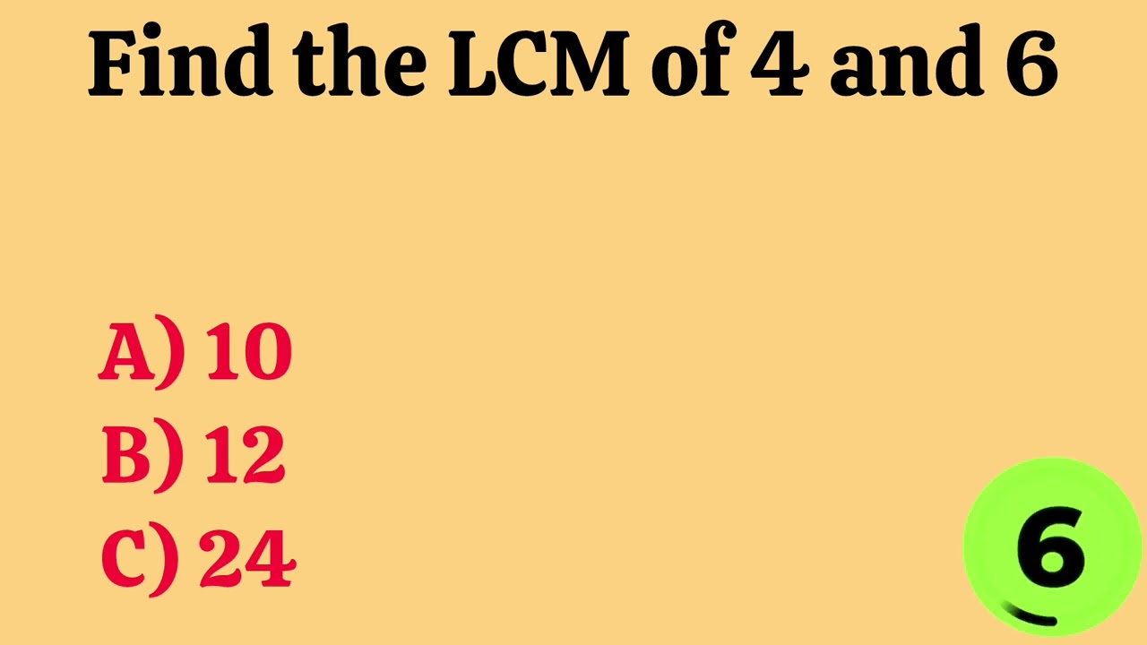 20 Math MCQs with Answers | Easy Math Quiz for Students