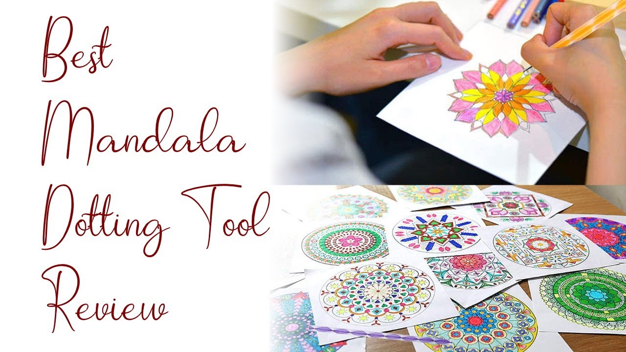 16 Pieces Mandala Rock Dotting Tools Kit for Mandala Rock Painting Coloring Drawing Drafting