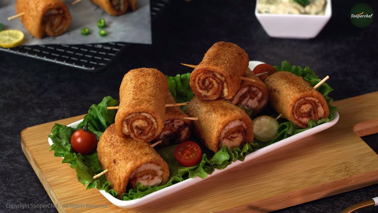 Chicken Swiss Roll Recipe By SooperChef