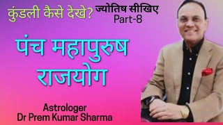 पंच महापुरुष योग / Panch Mahapurush yoga/ Rajya Yoga- Learn Astrology Part-8