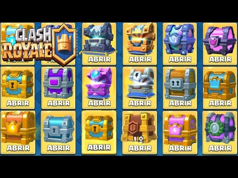 Abriendo todos los cofres de clash Royale