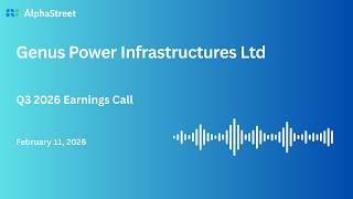 Genus Power Infrastructures Ltd Q3 FY2025-26 Earnings Conference Call