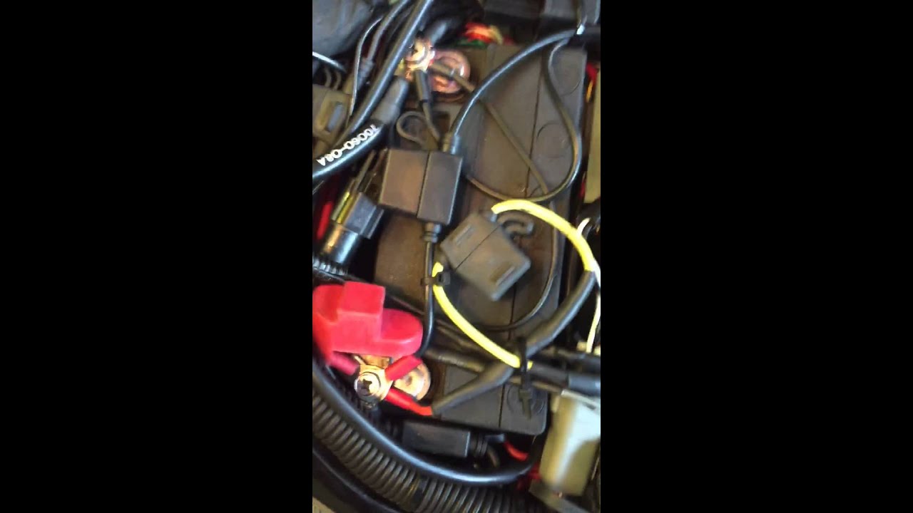 Battery tender for Harley Breakout - YouTube