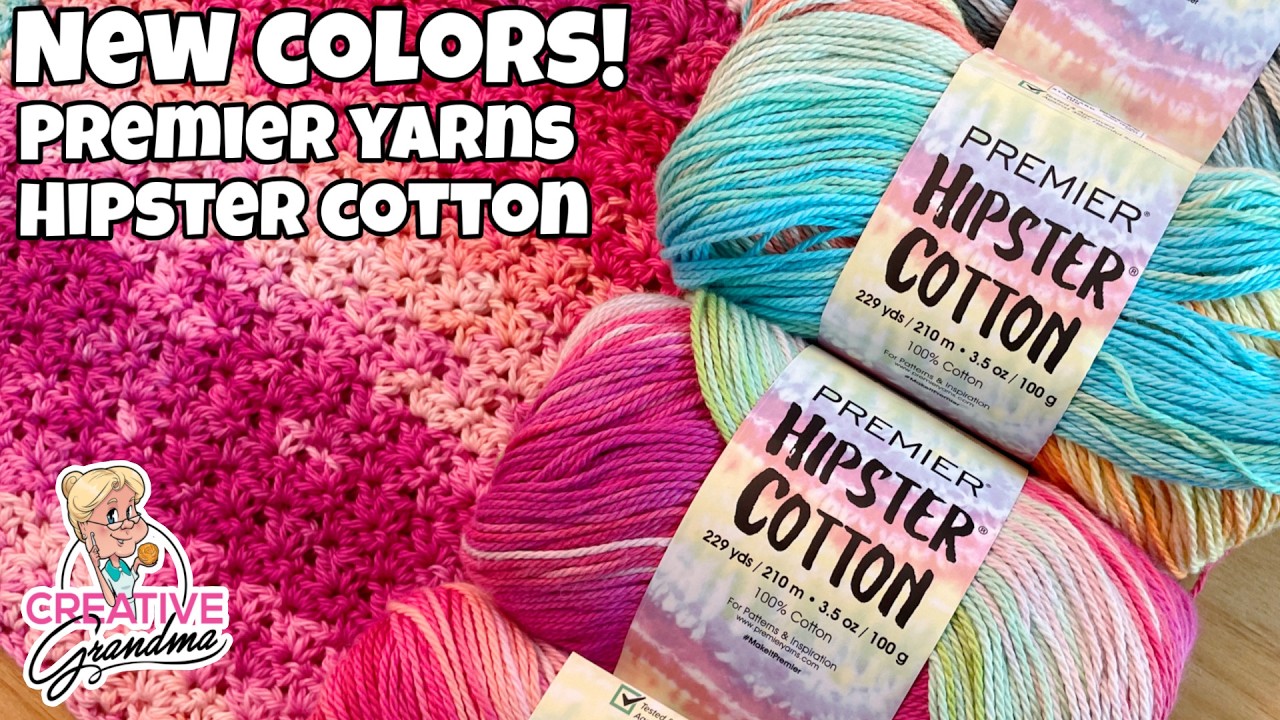 New Premier Hipster Cotton Colors! 😍 (YARN SWATCH) 5 Beautiful New Colors! #makeitpremier