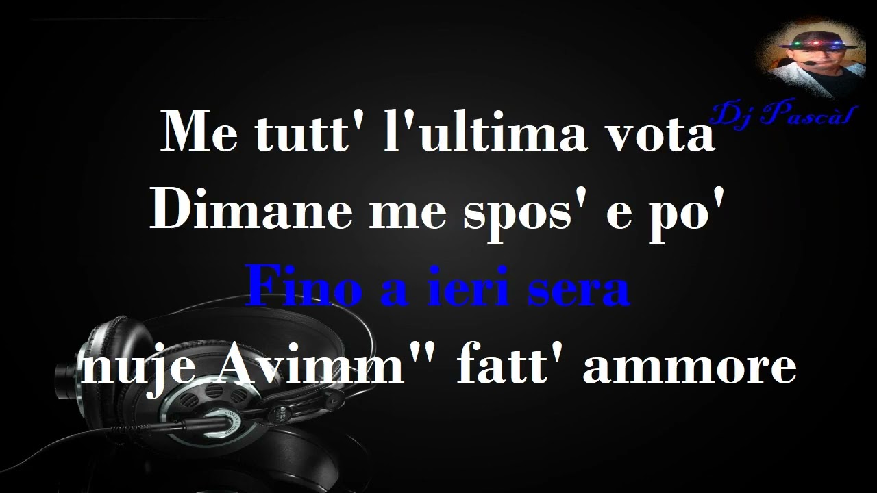 Nico Pandetta Nun to spusà Karaoke Avi