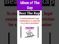 #187 "BEAT THE RAP" | Idioms &amp; Phrases | By Ashwin Sir #wordpower #beattherap