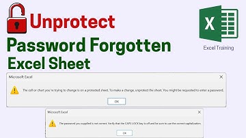 How to Unprotect Password Forgotten Excel Sheet