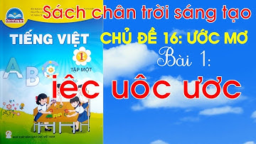 Tiếng Việt lớp 1| Chủ đề 16 Ước mơ |Bài 1 iêc uôc ươc | Sách Chân trời sáng tạo