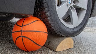 Crushing Crunchy & Soft Things by Car! EXPERIMENT CAR vs BASKETBALL