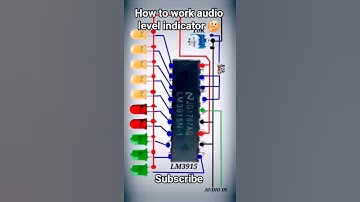 How to make audio level indicator 🤔How to mak🚦Audio level indicator 💡 #easyindicators #electrical