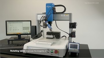 4-Axis PROPlus Automated Dispensing System: Automation with a Rotating Table - Nordson EFD