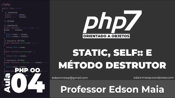 Curso de PHP 7 OO Aula 04 Atributos e métodos static, Método Destrutor