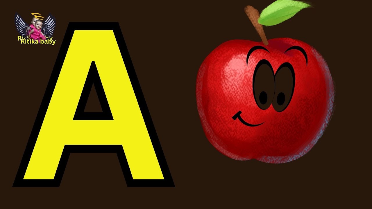 Рифмованные песенки для изучения алфавита – А для яблока. Песенка про алфавит для детей. Фонетика...