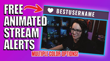 FREE ANIMATED STREAM ALERTS 🔥 | Free Download | Multiple Colors Available | Clean, Minimalist Design