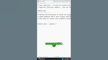 👉 XPath parent:: Axis Explained | Select Parent Element in Selenium & Playwright #Shorts