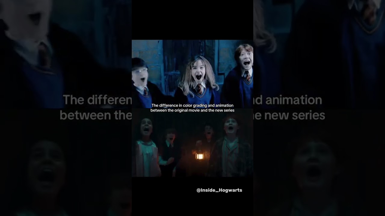 Color grading in the new Harry Potter series vs. the original movies #harrypotter #harrypotterreboot